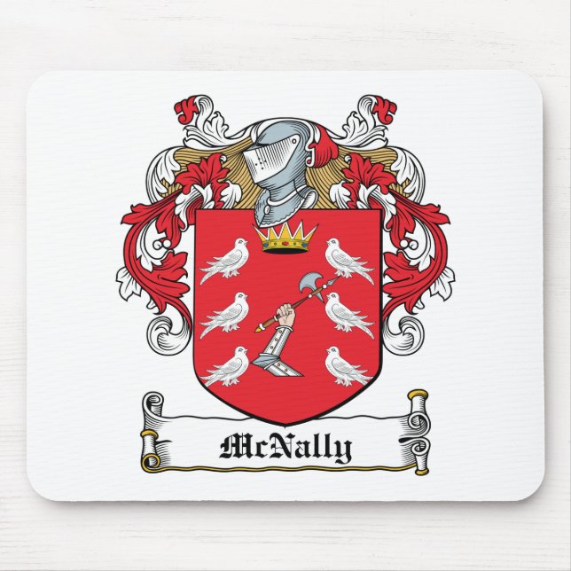 McNally Family Crest Mouse Mat (Front)