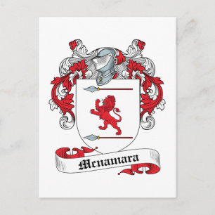 Mcnamara Family Crest Postcard