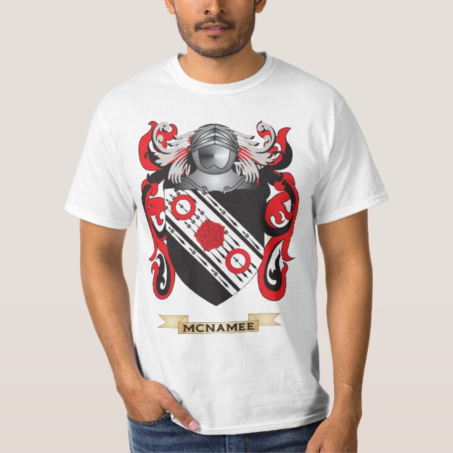 McNamee Coat of Arms (Family Crest) T-Shirt (Front)