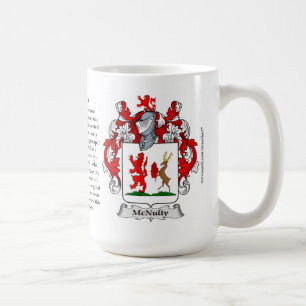 McNulty, the Origin, the Meaning and the Crest Coffee Mug