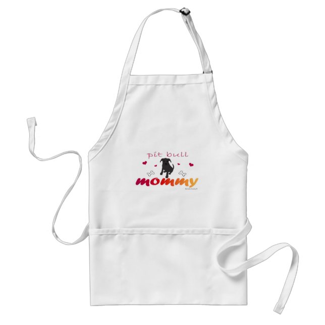 mcoct16 Pit Bull Blk Mummy Standard Apron (Front)