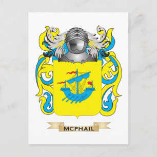 McPhail Coat of Arms (Family Crest) Postcard