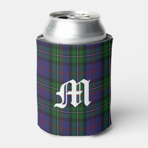 McPhail/MacPhail Clan Hunting Tartan with Monogram Can Cooler