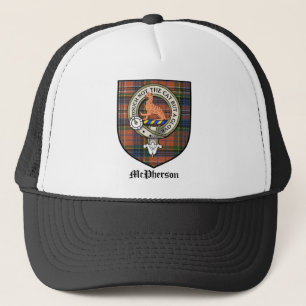 McPherson Clan Crest Badge Tartan Trucker Hat