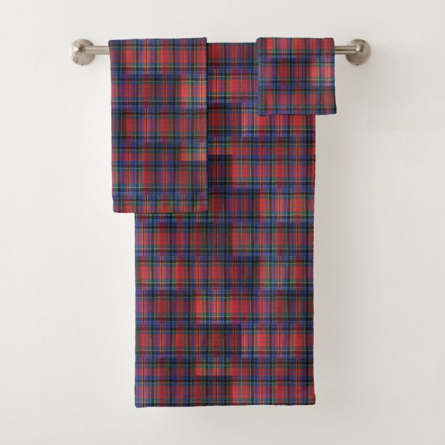 McPherson Tartan Pattern, Bath Towel Set (Insitu)