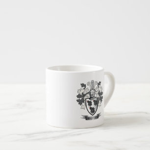 McQueen Family Crest Coat of Arms Espresso Cup