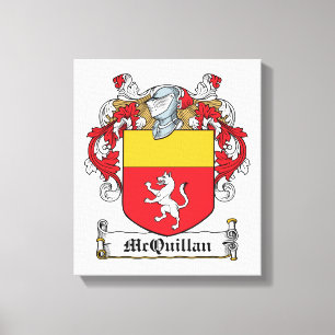 McQuillan Family Crest Canvas Print