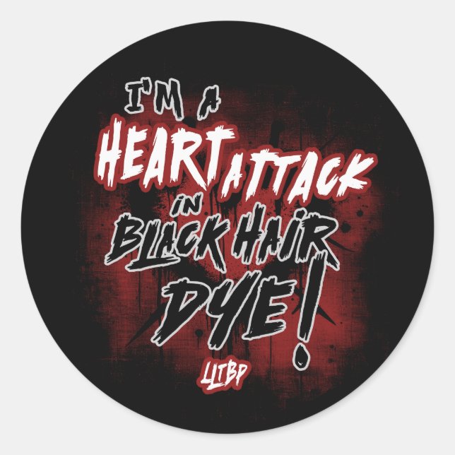 MCR HeartAttack Classic Round Sticker (Front)