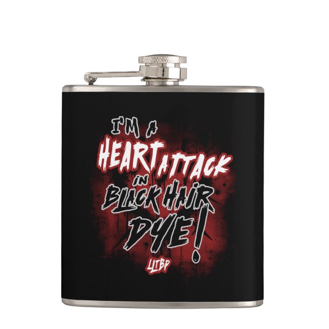 MCR HeartAttack Hip Flask (Front)