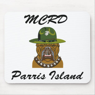 MCRD Parris Island Devil Dog Mouse Mat