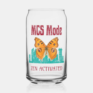 MCS Mode Zen Activated Butterfly Awareness  Descri Can Glass