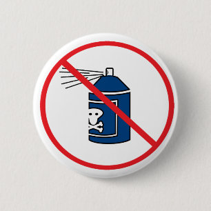 MCS Multiple Chemical Sensitivity Disorder Warning 6 Cm Round Badge