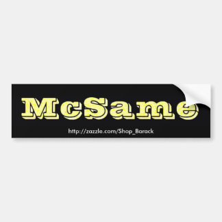 McSame McCain Bumper Sticker