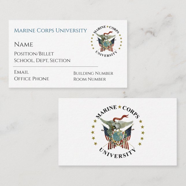 MCU Business Cards (Front/Back)