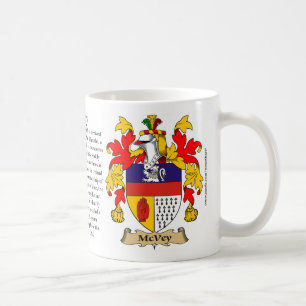 McVey, the Origin, the Meaning and the Crest Coffee Mug
