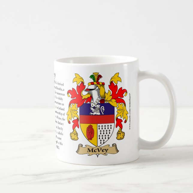 McVey, the Origin, the Meaning and the Crest Coffee Mug (Right)