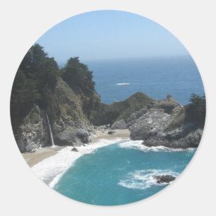 McWay Falls- Big Sur Classic Round Sticker