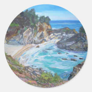 McWay Falls, Big Sur - Classic Round Sticker