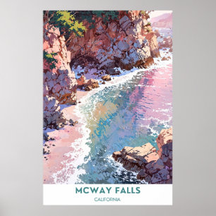 McWay Falls, California Poster
