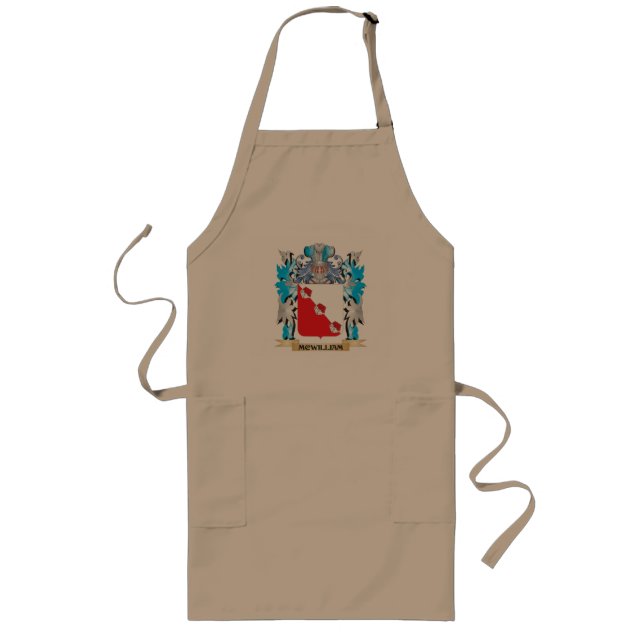 Mcwilliam Coat of Arms - Family Crest Long Apron (Front)