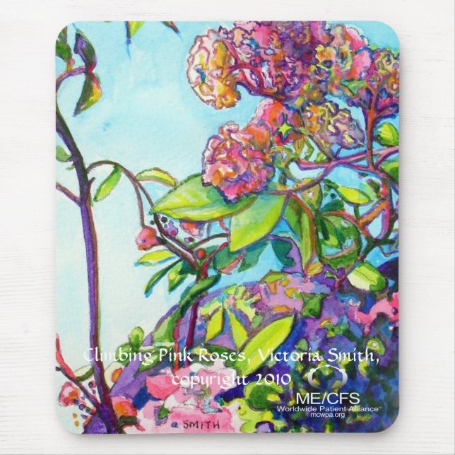 MCWPA Climbing Pink Roses Mousepad (Front)