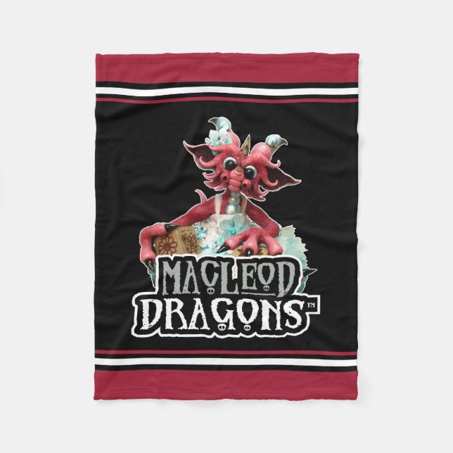 MD Baby Blocks Dragon Fleece Blanket (Front)