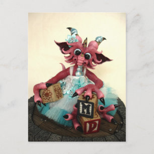 MD Baby Blocks Dragon Postcard