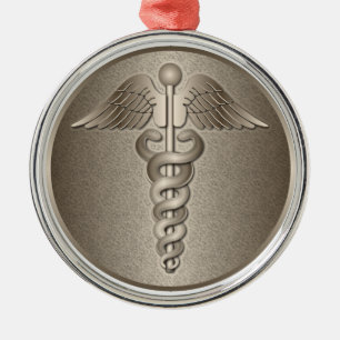 MD Caduceus Metal Tree Decoration