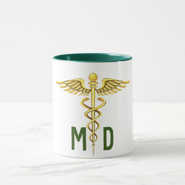 md doctor medical profession unversal symbol mug (Center)
