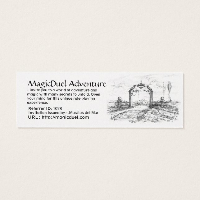 MD Invitation Card (Back)