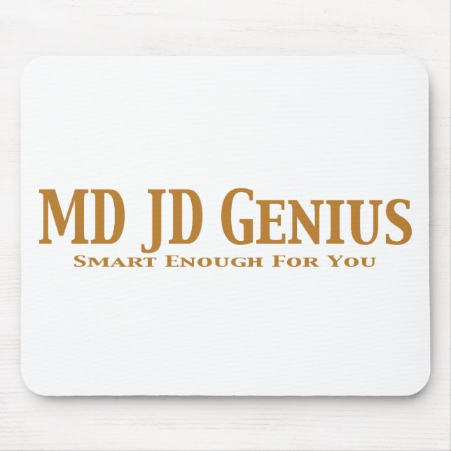 MD JD Genius Gifts Mouse Mat (Front)