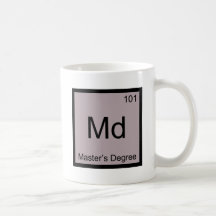 Md - Master's Degree Chemistry Element Symbol Tee