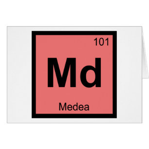Md - Medea Greek Chemistry Periodic Table Symbol