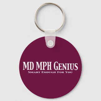 MD MPH Genius Gifts Key Ring