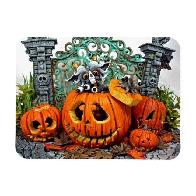 MD Pumpkin Dragon 3" x 4" Photo Magnet (Horizontal)