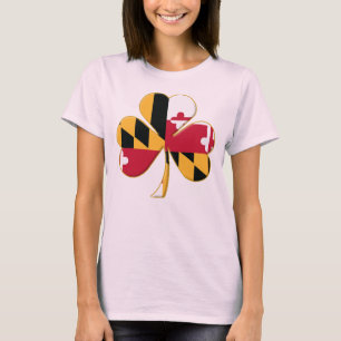 MD Shamrock Flag T-Shirt