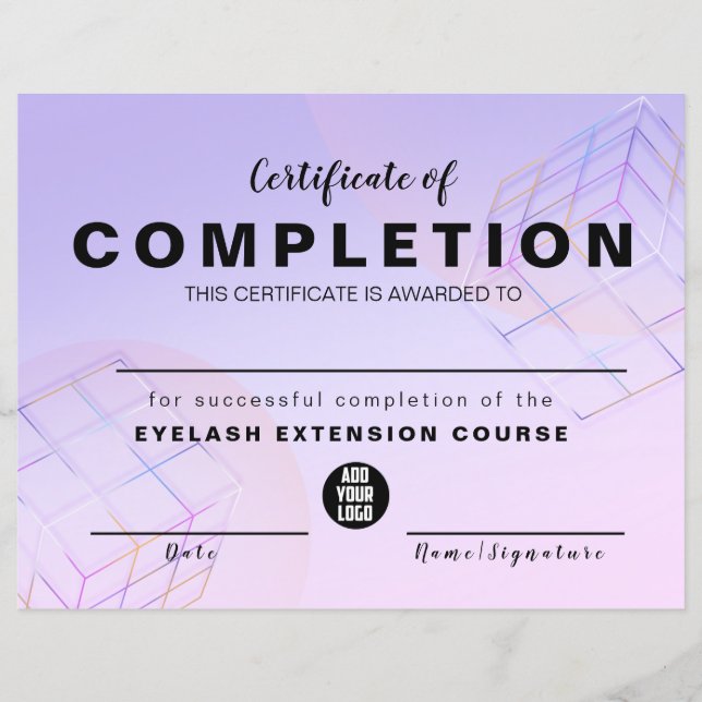 Mdern Elegant Purple Holographic Logo (Front)