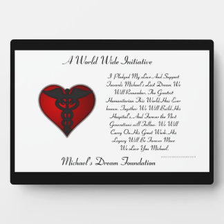 MDF Pledge Plaque
