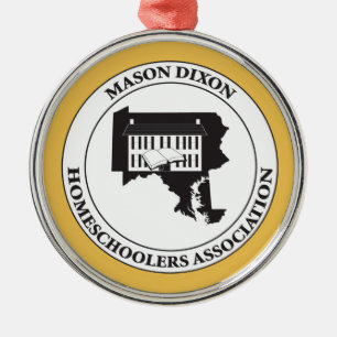 MDHSA - Mason Dixon Homeschoolers Assc Logo Metal Tree Decoration