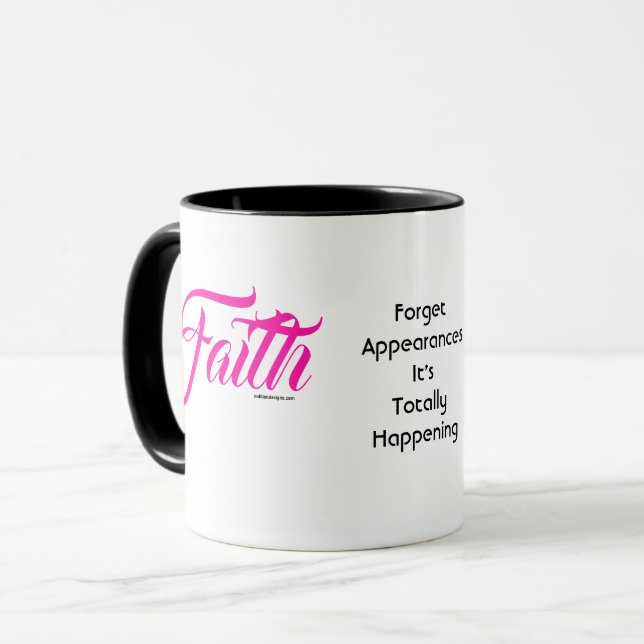 MDILLONDESIGNS.COM presents #FAITH Mug (Front Left)