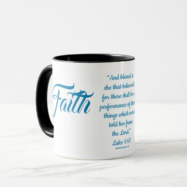 MDILLONDESIGNS.COM presents #FAITH Mug (Front Left)