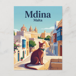 Mdina Malta Postcard