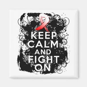 MDS Awareness Keep Calm and Fight On Magnet