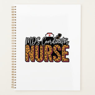 MDS Coordinator Nurse Vintage Leopard Shirt Design Planner