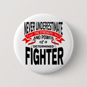 MDS (Myelodysplastic Syndromes) Determined Fighter 6 Cm Round Badge