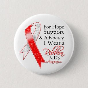 MDS Support Hope Awareness 6 Cm Round Badge