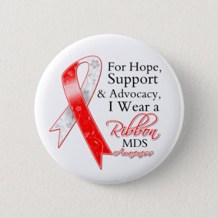 MDS Support Hope Awareness 6 Cm Round Badge