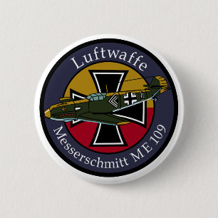 me-109 6 cm round badge