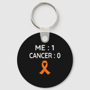 Me 1 Cancer 0 Leukaemia Awareness Key Ring