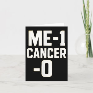 Me-1 Cancer-0 - Survivor Hope Awareness Card